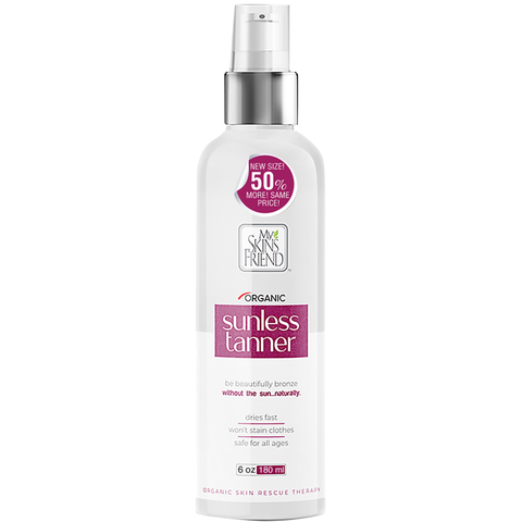Image of NEW 6 oz Organic Self Tanner - 50% MORE TAN. SAME PRICE!